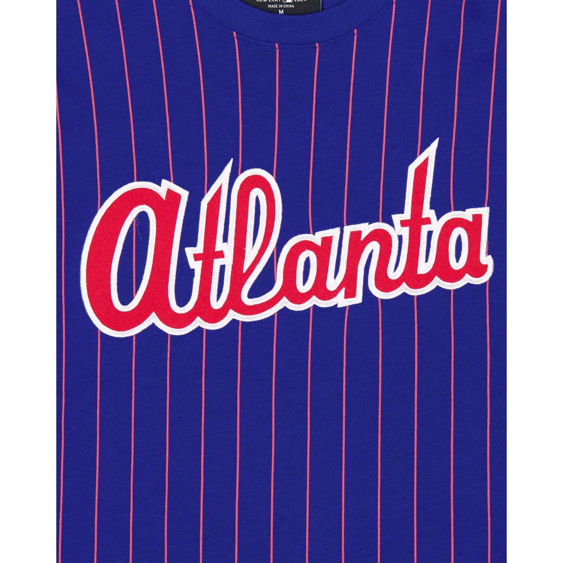 Atlanta Braves Throwback Pinstripe T-Shirt sold by New Era product image thumbnail 4