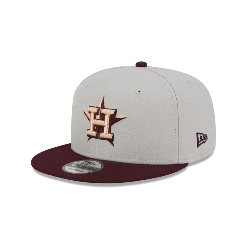 Houston Astros Mauve Visor 9FIFTY Snapback Hat sold by New Era