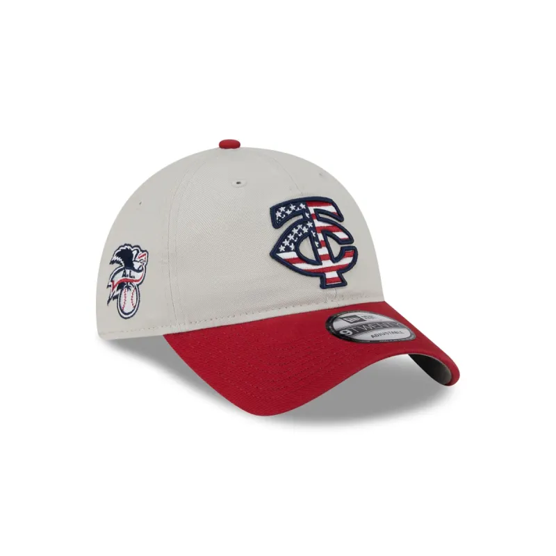 Minnesota Twins Independence Day 2024 9TWENTY Adjustable Hat sold by New Era