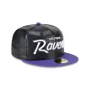 Baltimore Ravens Faux Leather Crown 59FIFTY Fitted Hat sold by New Era