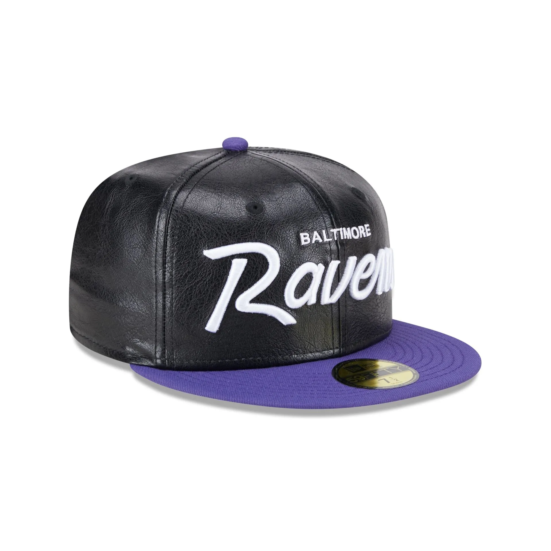 Baltimore Ravens Faux Leather Crown 59FIFTY Fitted Hat sold by New Era product image thumbnail 3