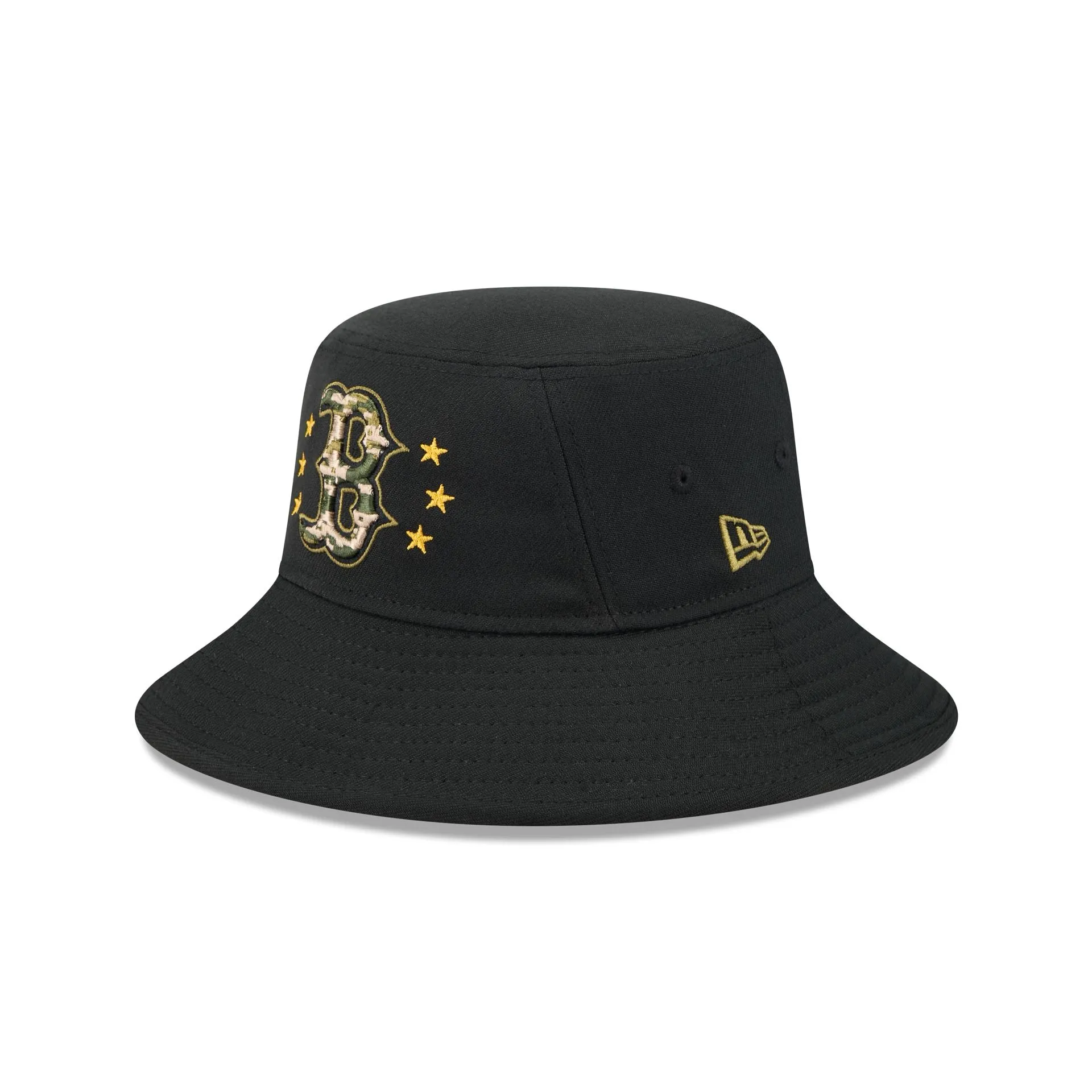 Boston Red Sox Armed Forces Day 2024 Stretch Bucket Hat sold by New Era
