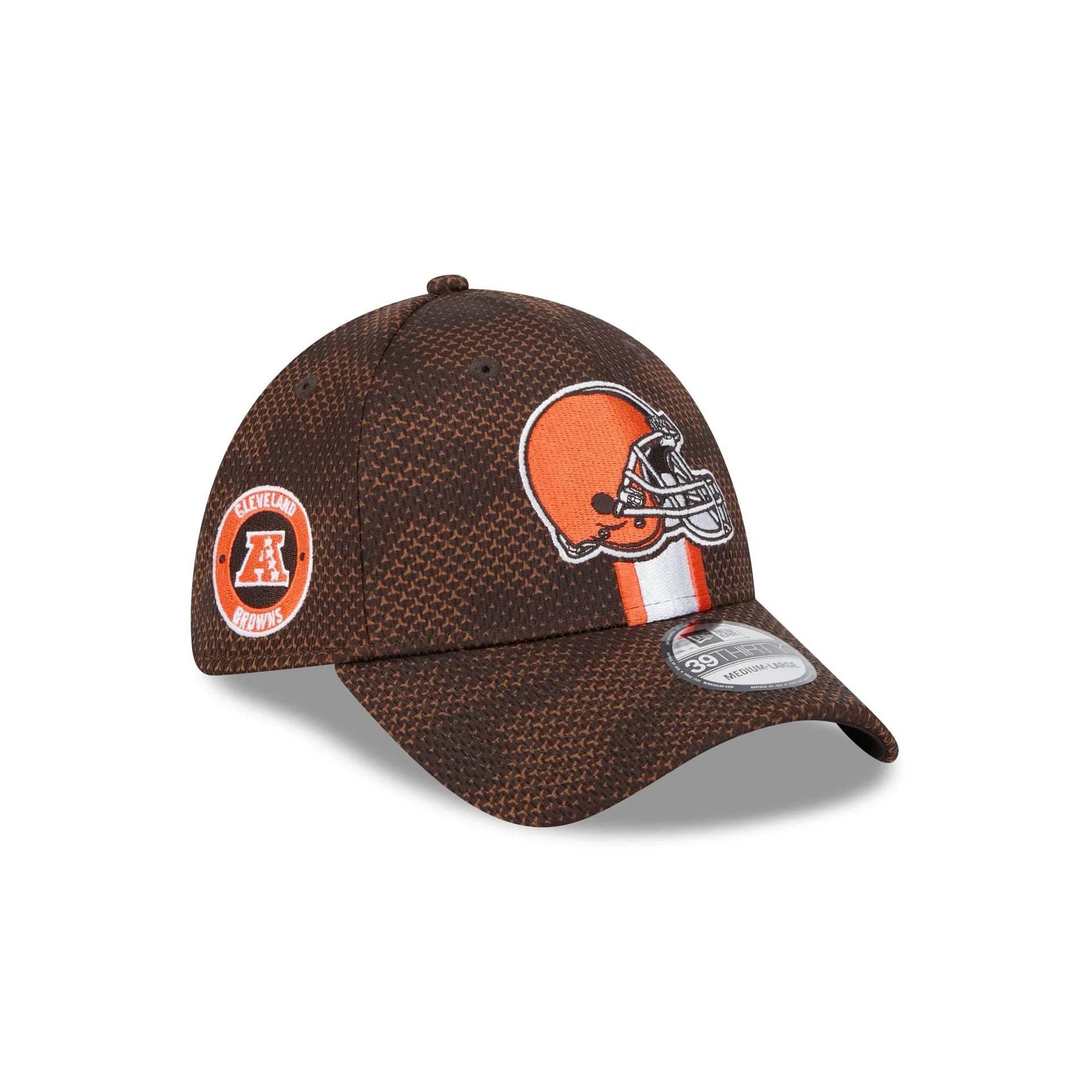 Cleveland Browns 2024 Sideline 39THIRTY Stretch Fit Hat sold by New Era