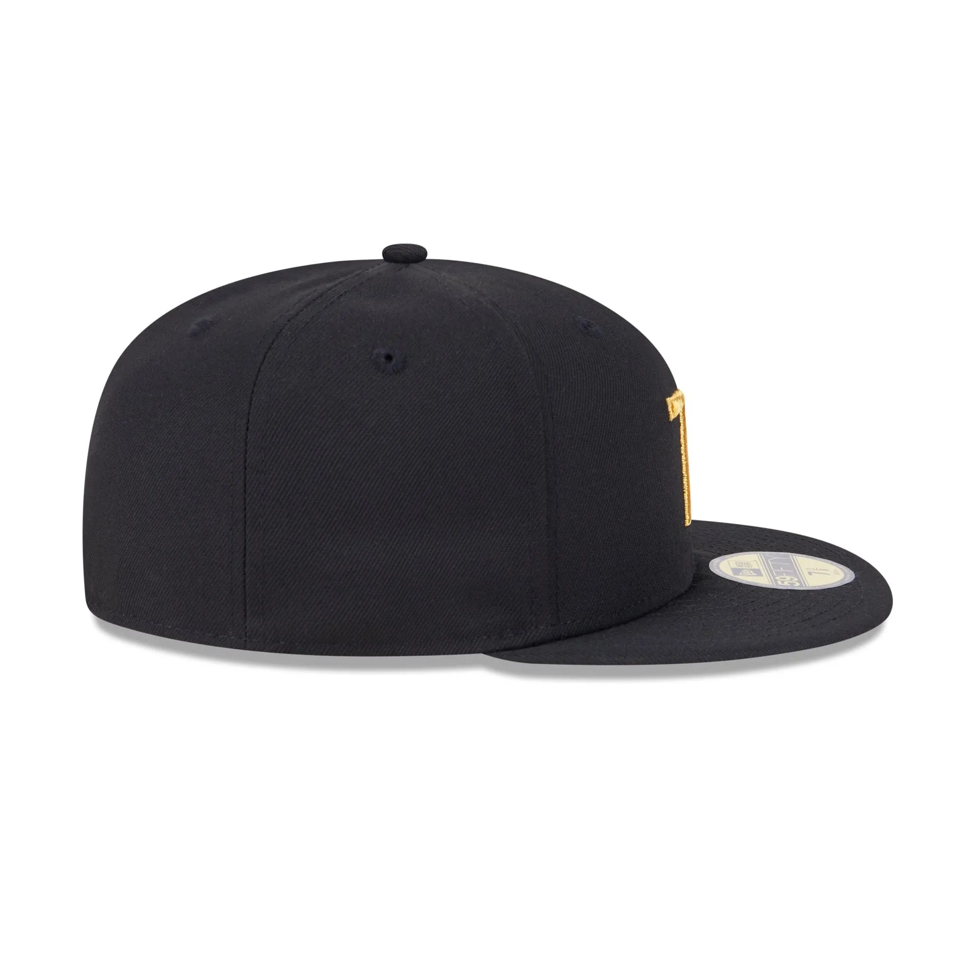 New Era Cap Signature Size 7 3/8 Black 59FIFTY Fitted Hat