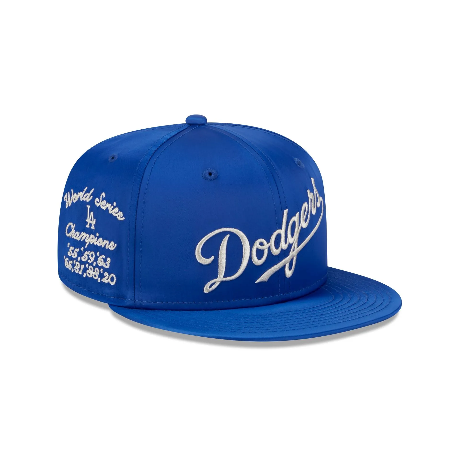 Los Angeles Dodgers Satin Script 9FIFTY Snapback Hat sold by New Era
