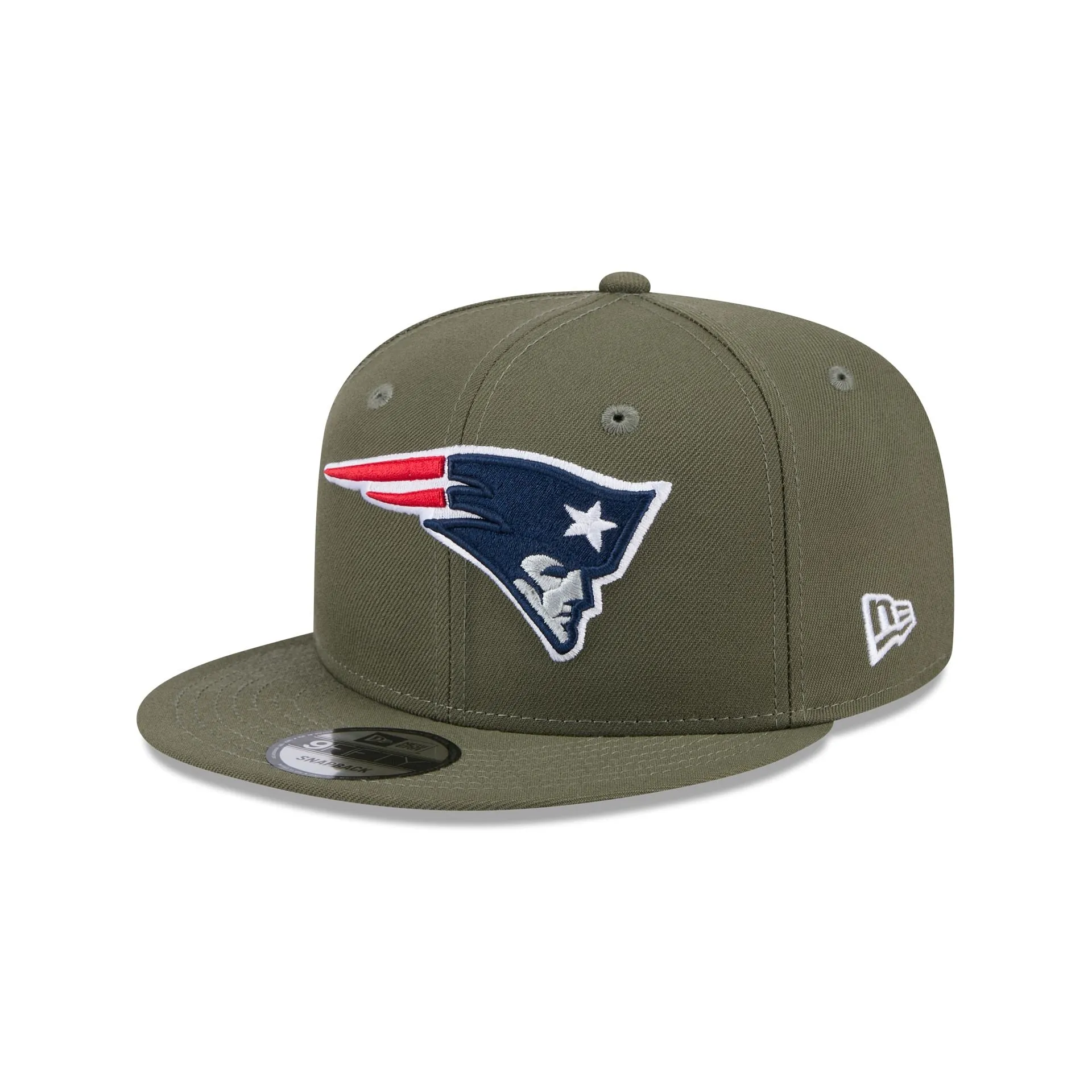 New England Patriots Olive 9FIFTY Snapback Hat sold by New Era