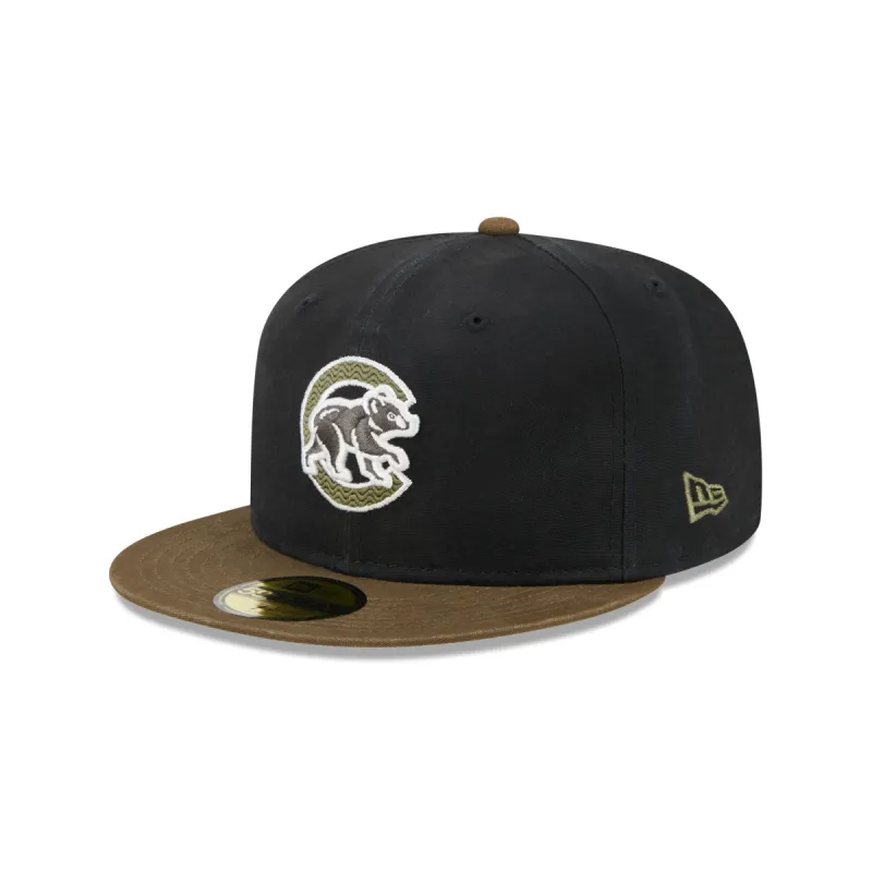Chicago Cubs Quilted Logo 59FIFTY Fitted Hat sold by New Era