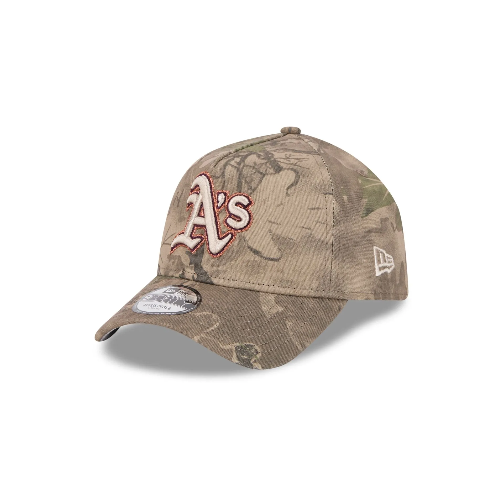 Oakland Athletics Leaf Camo 9FORTY A-Frame Snapback Hat sold by New Era
