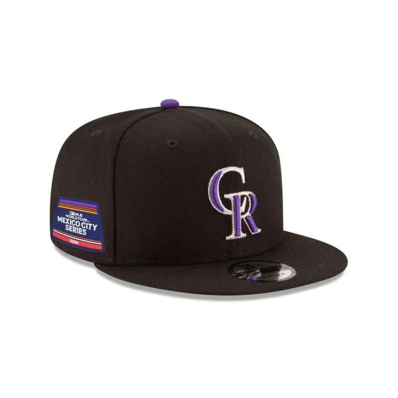 Colorado Rockies 2024 MLB World Tour Mexico City Series 9FIFTY Snapback Hat sold by New Era
