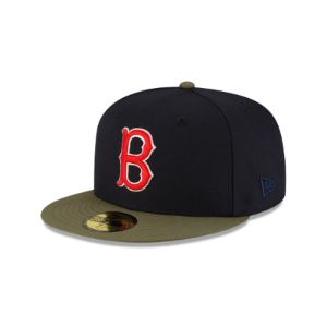 Just Caps Dark Forest Visor Boston Red Sox 59FIFTY Fitted Hat sold by New Era