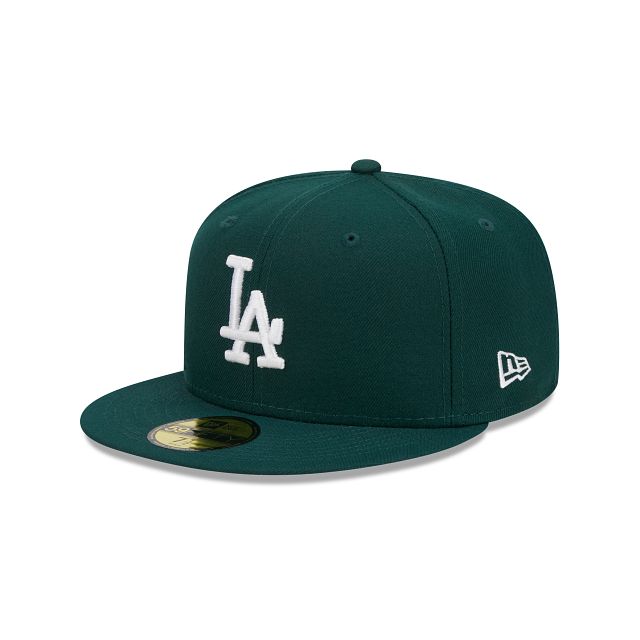 Los Angeles Dodgers Green 59FIFTY Fitted Hat sold by New Era