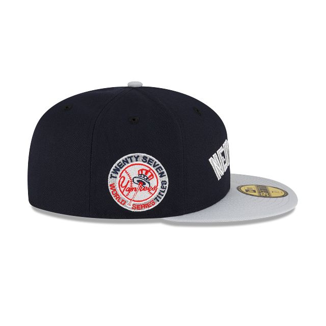 Just Caps Gray Visor New York Yankees 59FIFTY Fitted Hat sold by New Era product image thumbnail 4
