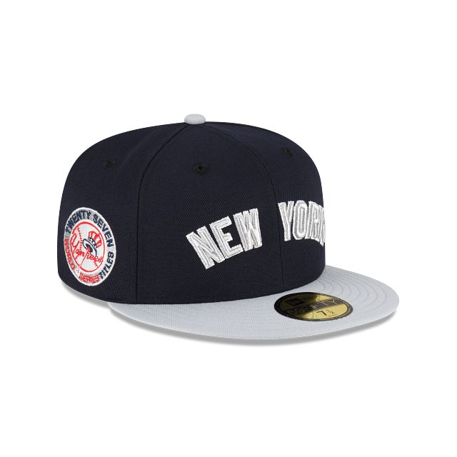 Just Caps Gray Visor New York Yankees 59FIFTY Fitted Hat sold by New Era