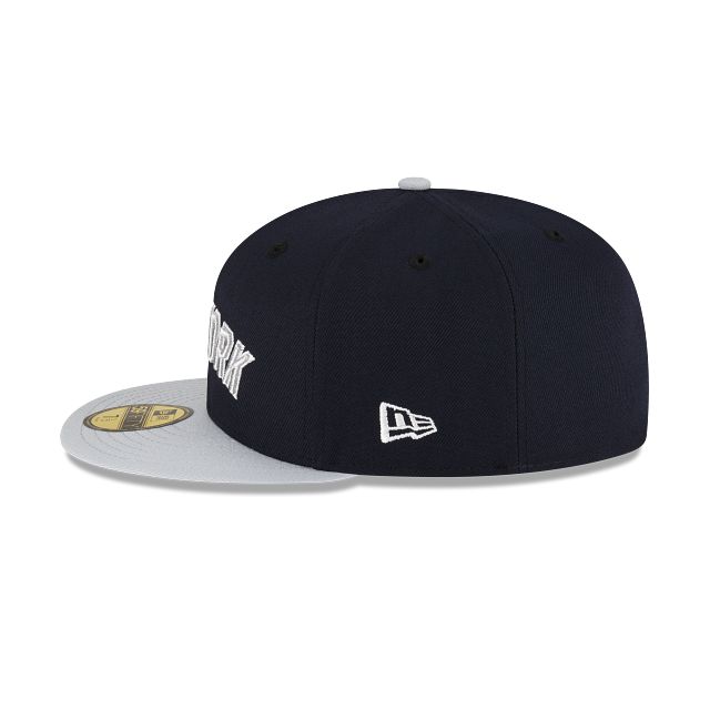 Just Caps Gray Visor New York Yankees 59FIFTY Fitted Hat sold by New Era product image thumbnail 5