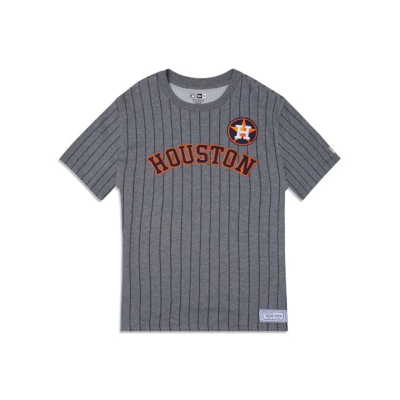 Houston Astros Striped Gray T-Shirt sold by New Era
