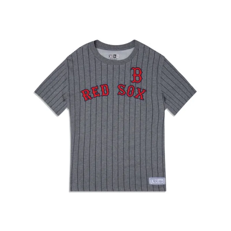 Boston Red Sox Striped Gray T-Shirt sold by New Era