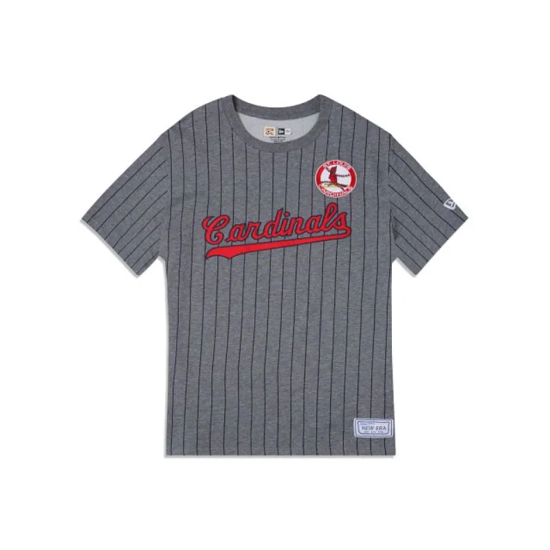 St. Louis Cardinals Striped Gray T-Shirt sold by New Era
