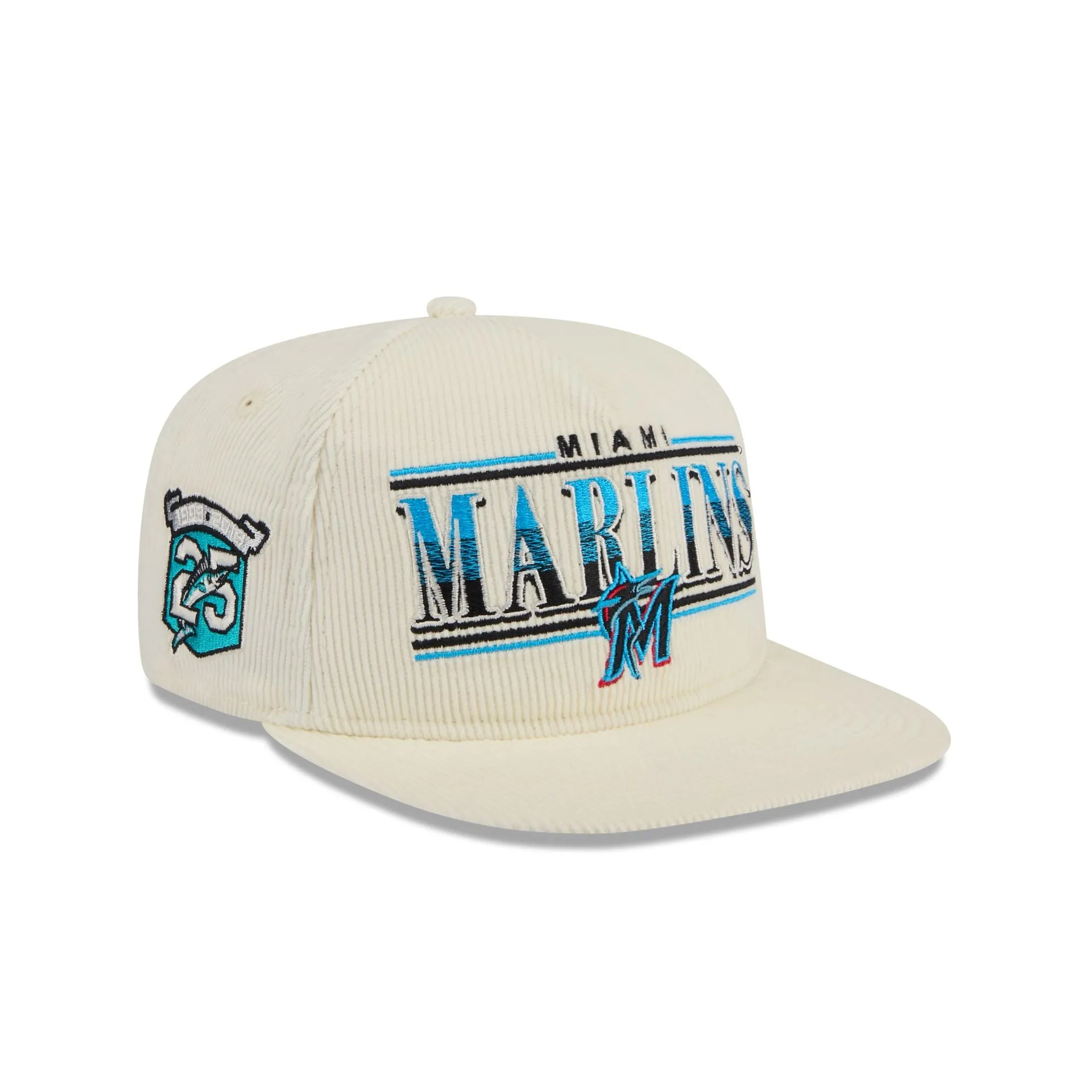 Miami Marlins Throwback Corduroy Golfer Hat sold by New Era