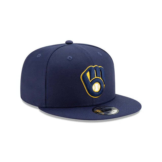 Milwaukee Brewers Basic 9FIFTY Snapback Hat sold by New Era product image thumbnail 3