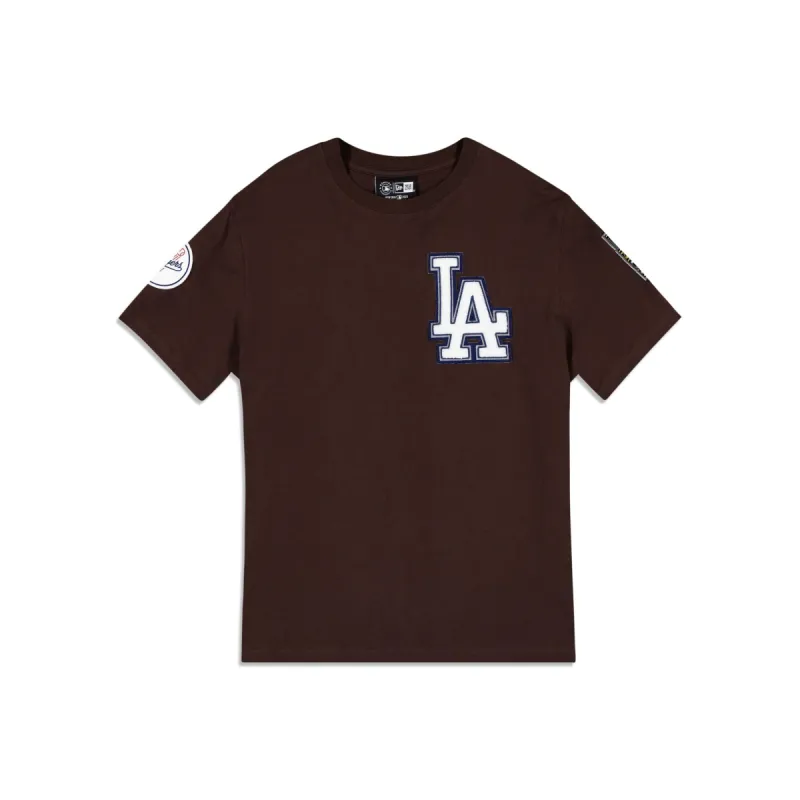 Los Angeles Dodgers Logo Select Color Flip Brown T-Shirt sold by New Era
