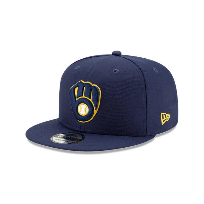 Milwaukee Brewers Basic 9FIFTY Snapback Hat sold by New Era