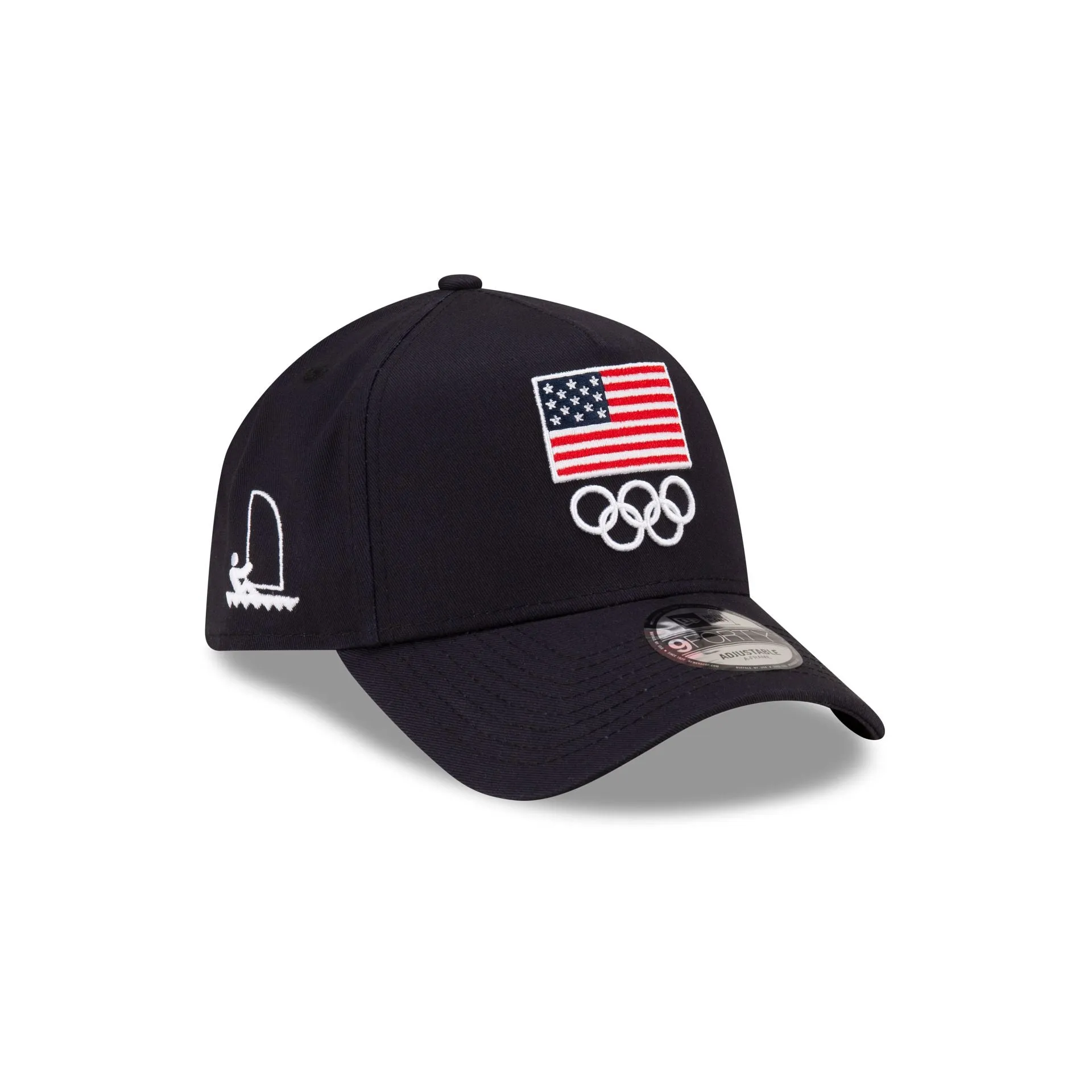 Team USA Sailing Navy 9FORTY A-Frame Snapback Hat sold by New Era