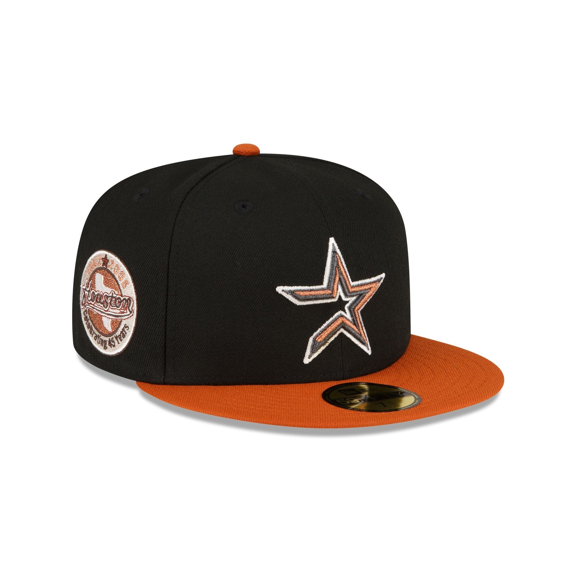 Just Caps Rust Orange Houston Astros 59FIFTY Fitted Hat sold by New Era