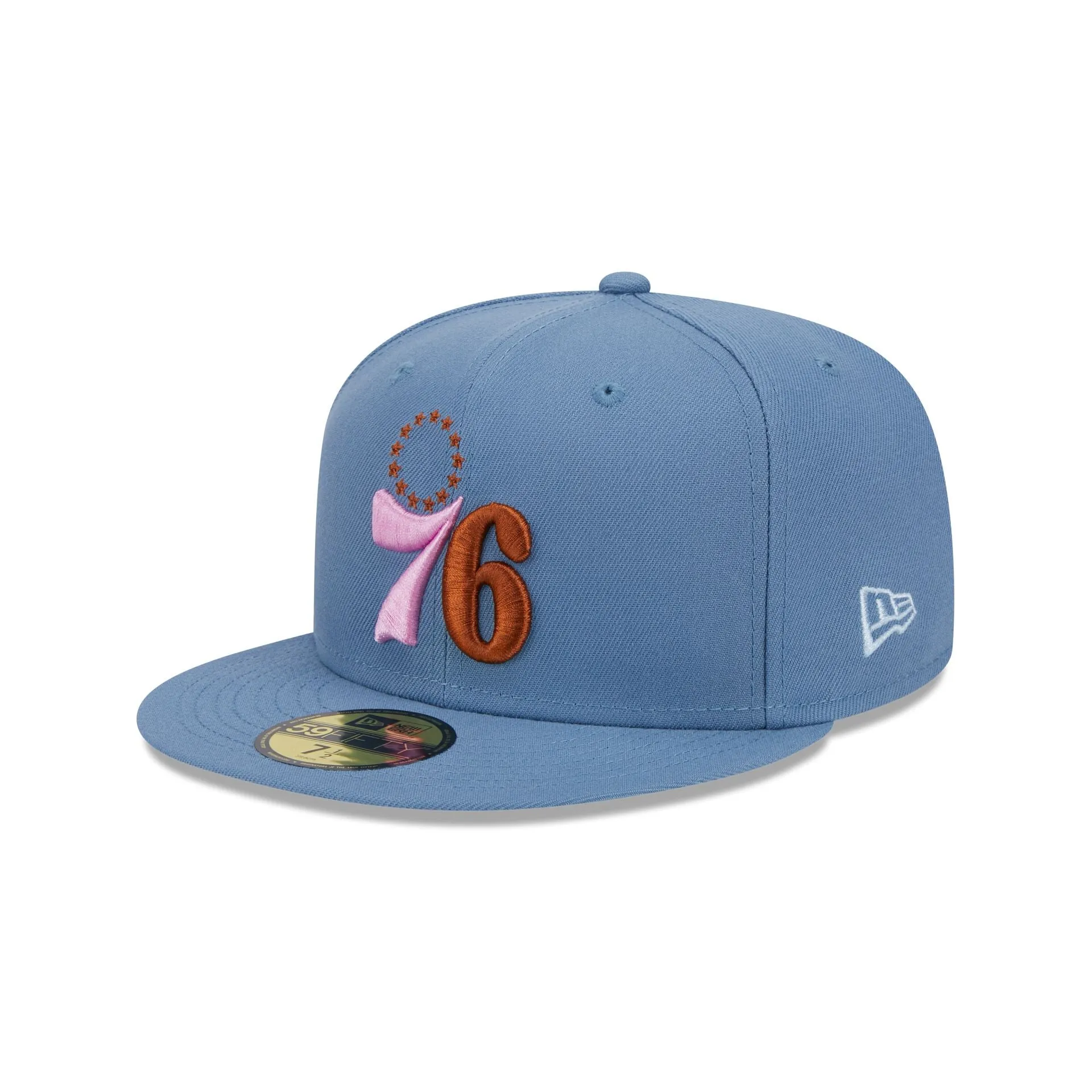 Philadelphia 76ers Color Pack Faded Blue 59FIFTY Fitted Hat sold by New Era product image thumbnail 3