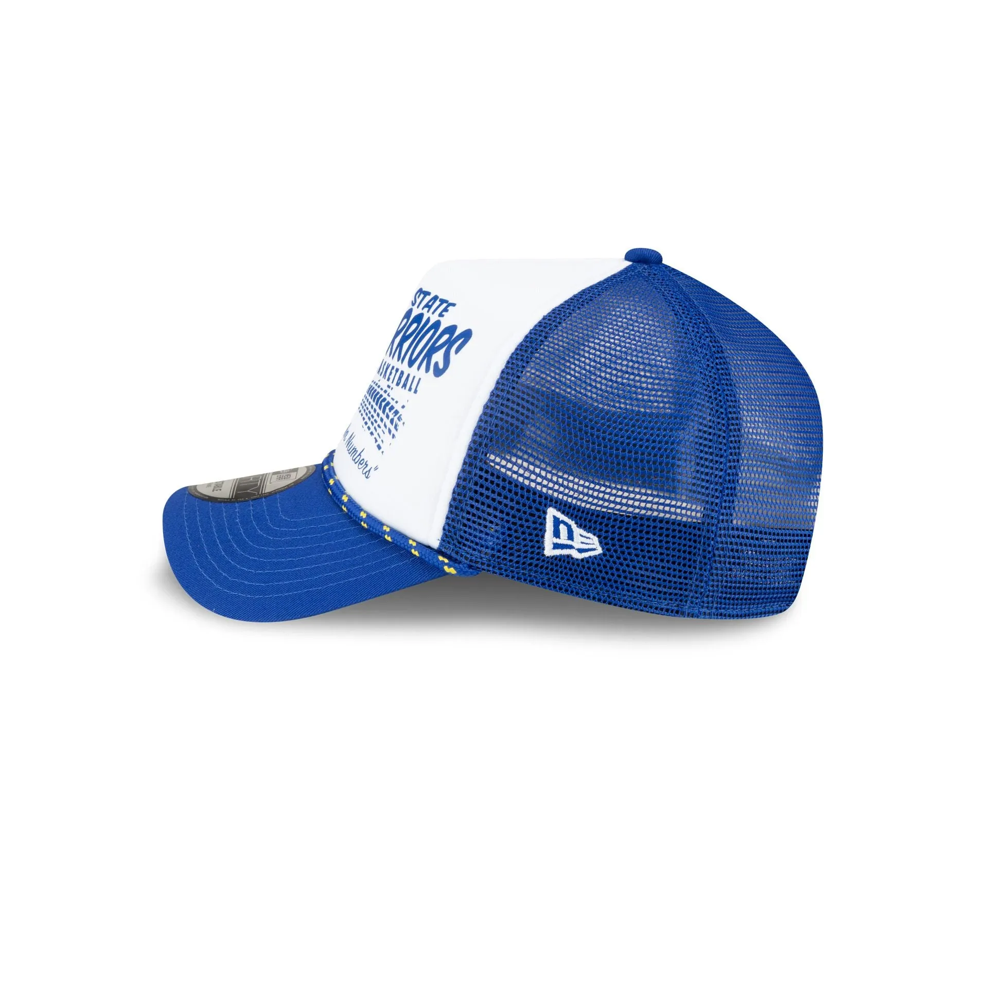 Golden State Warriors 2024 Rally Drive White 9FORTY A-Frame Trucker Hat sold by New Era product image thumbnail 4