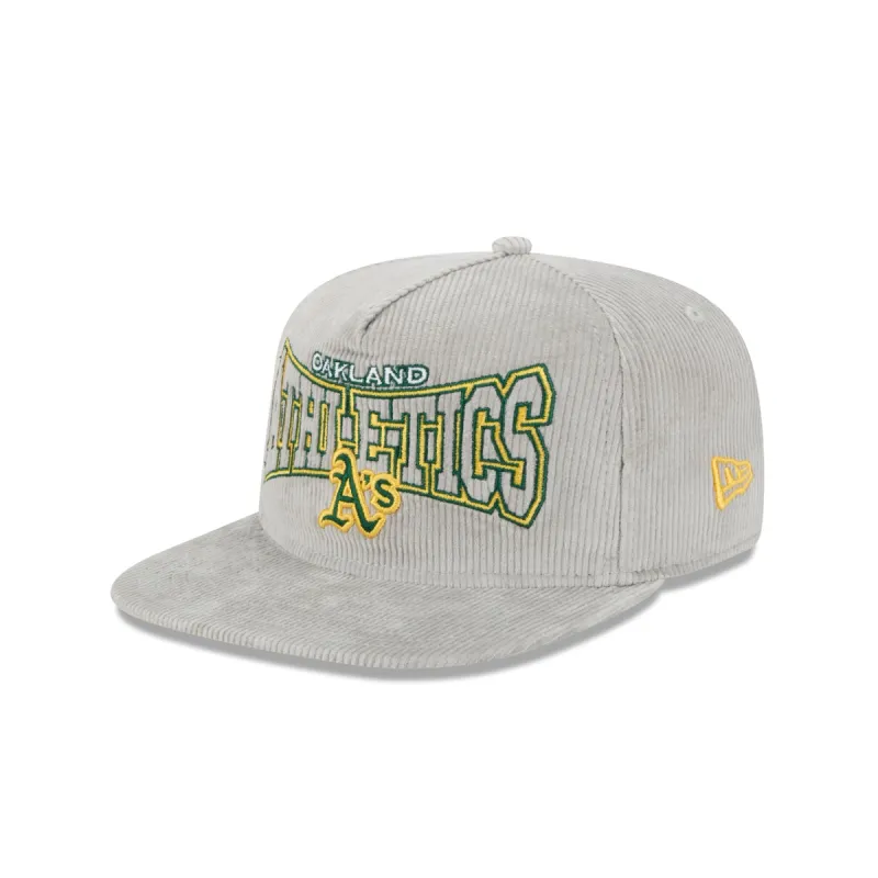 Oakland Athletics Gray Cord Golfer Hat sold by New Era