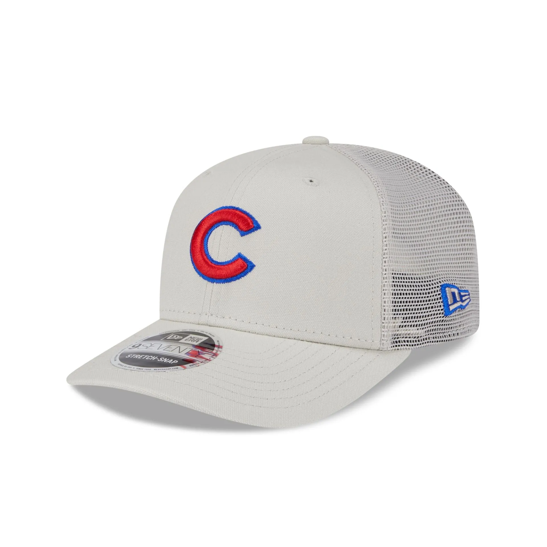 Chicago Cubs Canvas 9SEVENTY Trucker Hat sold by New Era