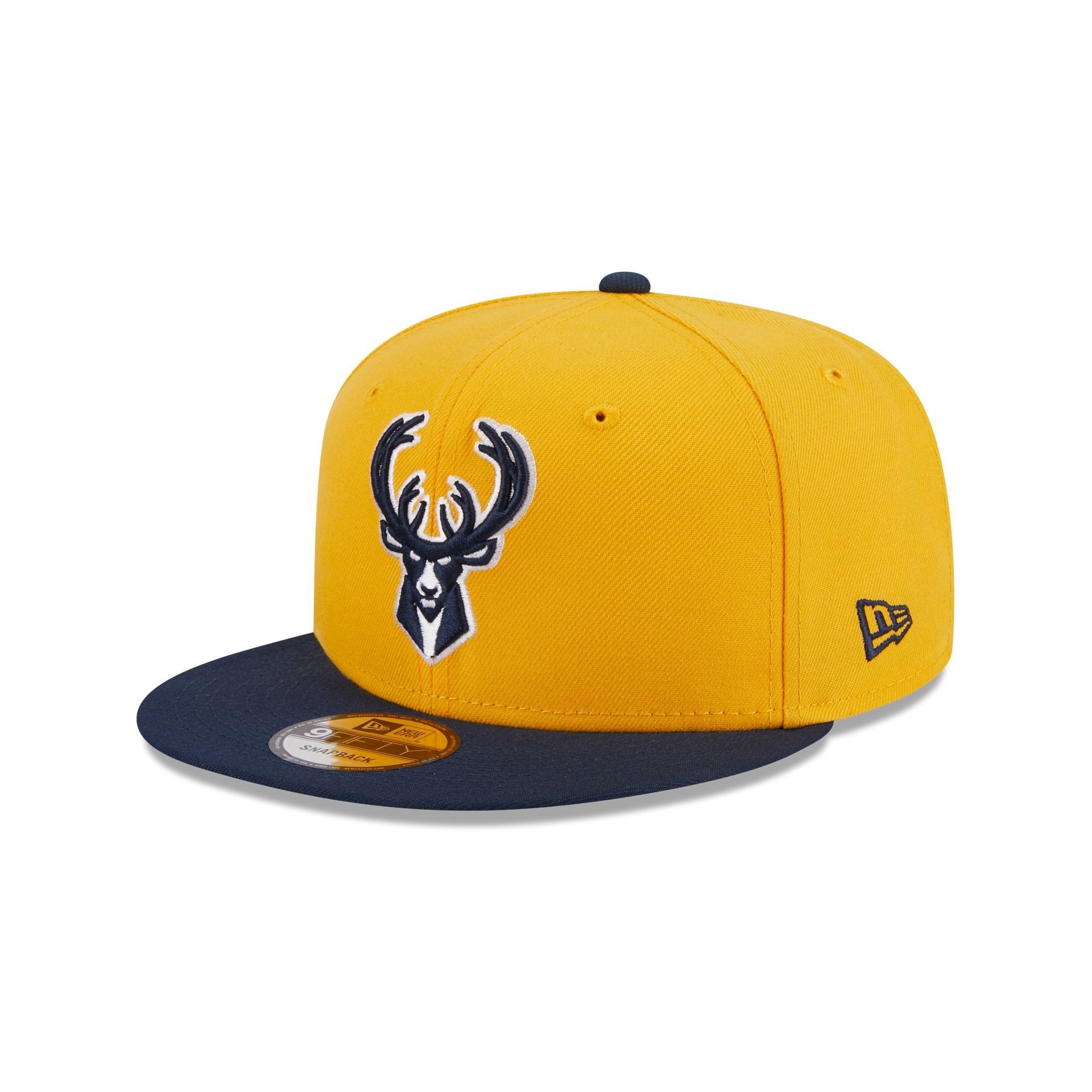 Milwaukee Bucks Color Pack Gold 9FIFTY Snapback Hat sold by New Era