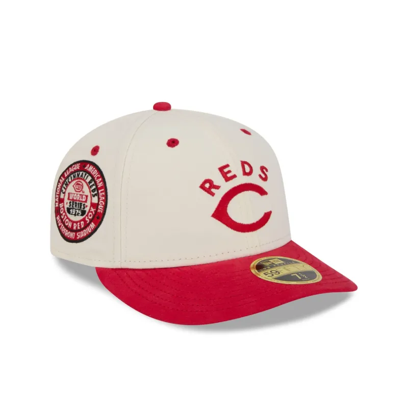 Cincinnati Reds Vintage Stack Low Profile 59FIFTY Fitted Hat sold by New Era
