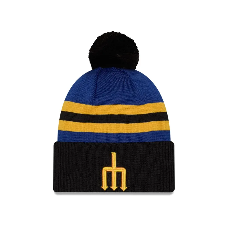 Seattle Mariners City Connect Pom Knit Hat sold by New Era