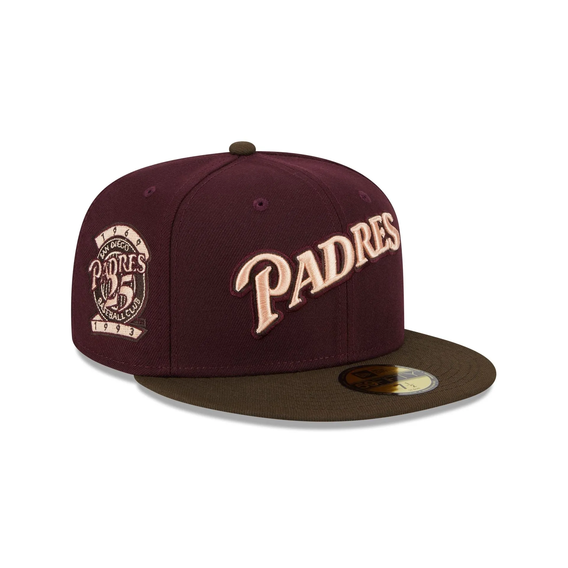 San Diego Padres Berry Chocolate 59FIFTY Fitted Hat sold by New Era