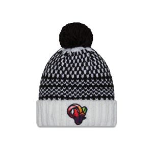 Los Angeles Rams 2023 Crucial Catch Women's Pom Knit Hat sold by New Era