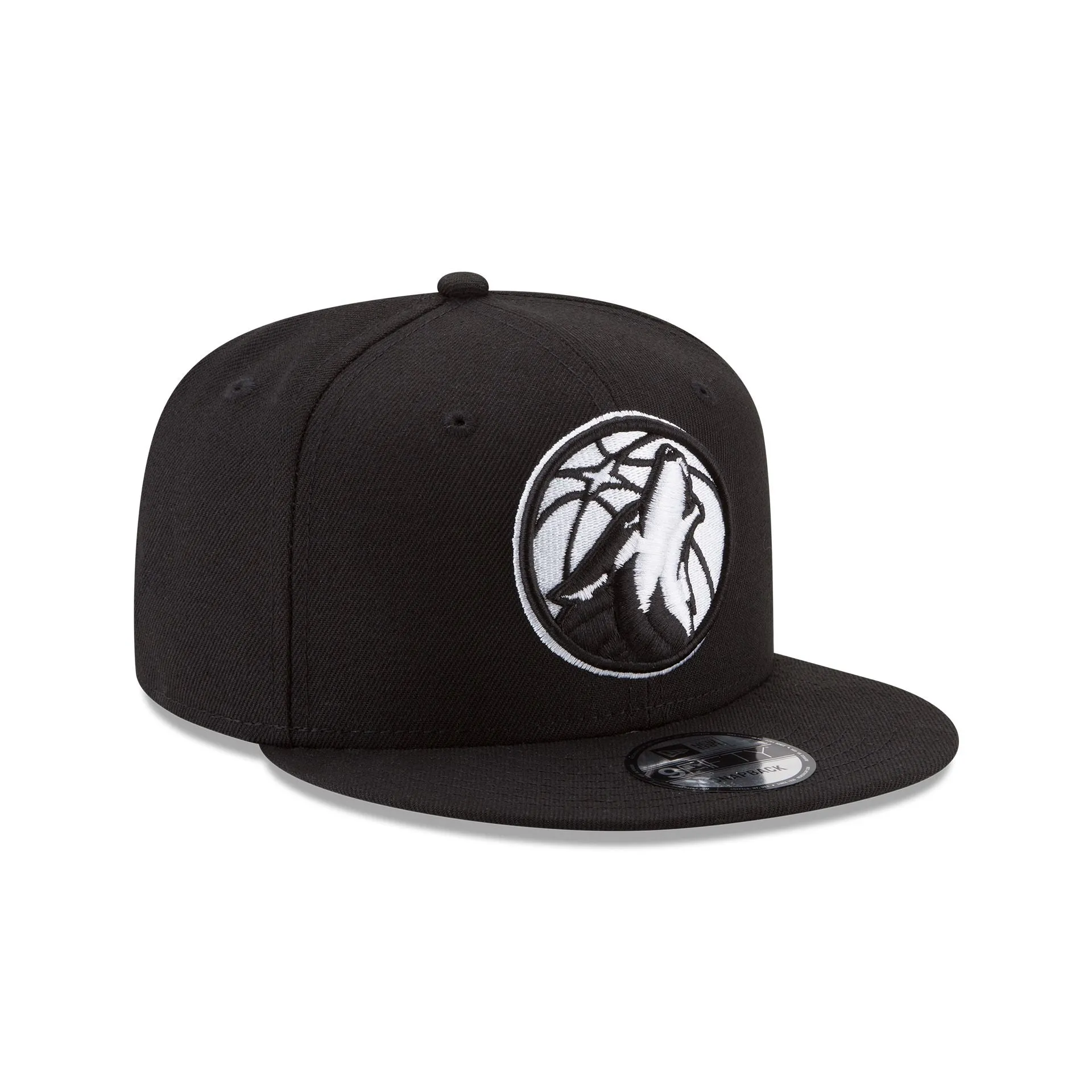 Minnesota Timberwolves Basic Black & White 9FIFTY Snapback Hat sold by New Era product image thumbnail 3