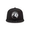 Minnesota Timberwolves Basic Black & White 9FIFTY Snapback Hat sold by New Era