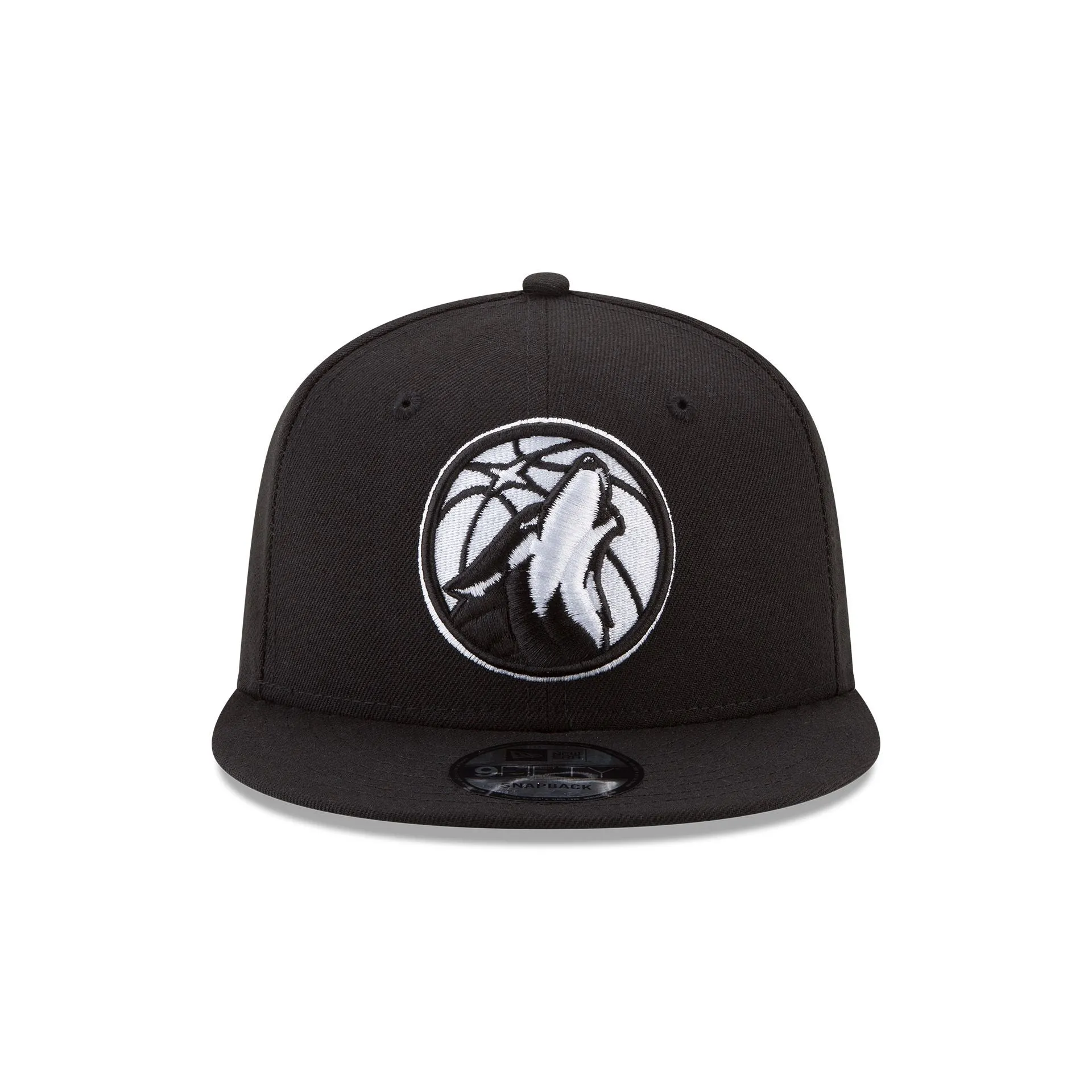Minnesota Timberwolves Basic Black & White 9FIFTY Snapback Hat sold by New Era product image thumbnail 2