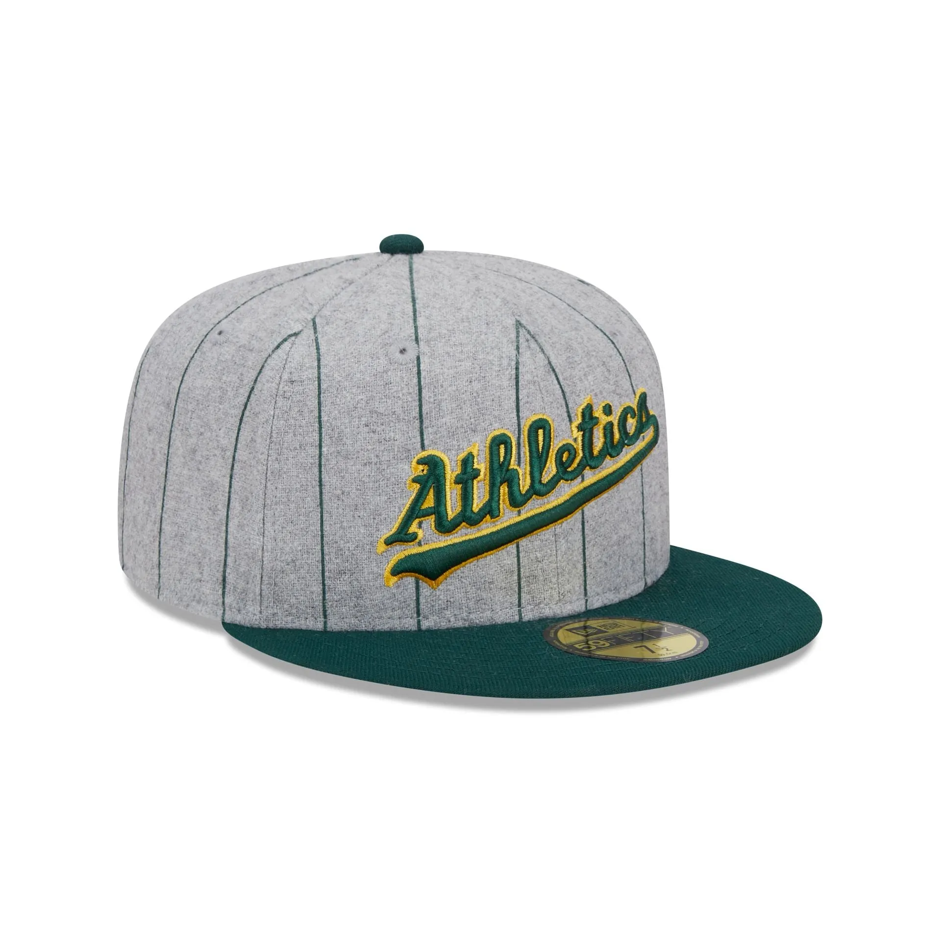 Oakland Athletics Heather Pinstripe 59FIFTY Fitted Hat sold by New Era product image thumbnail 3