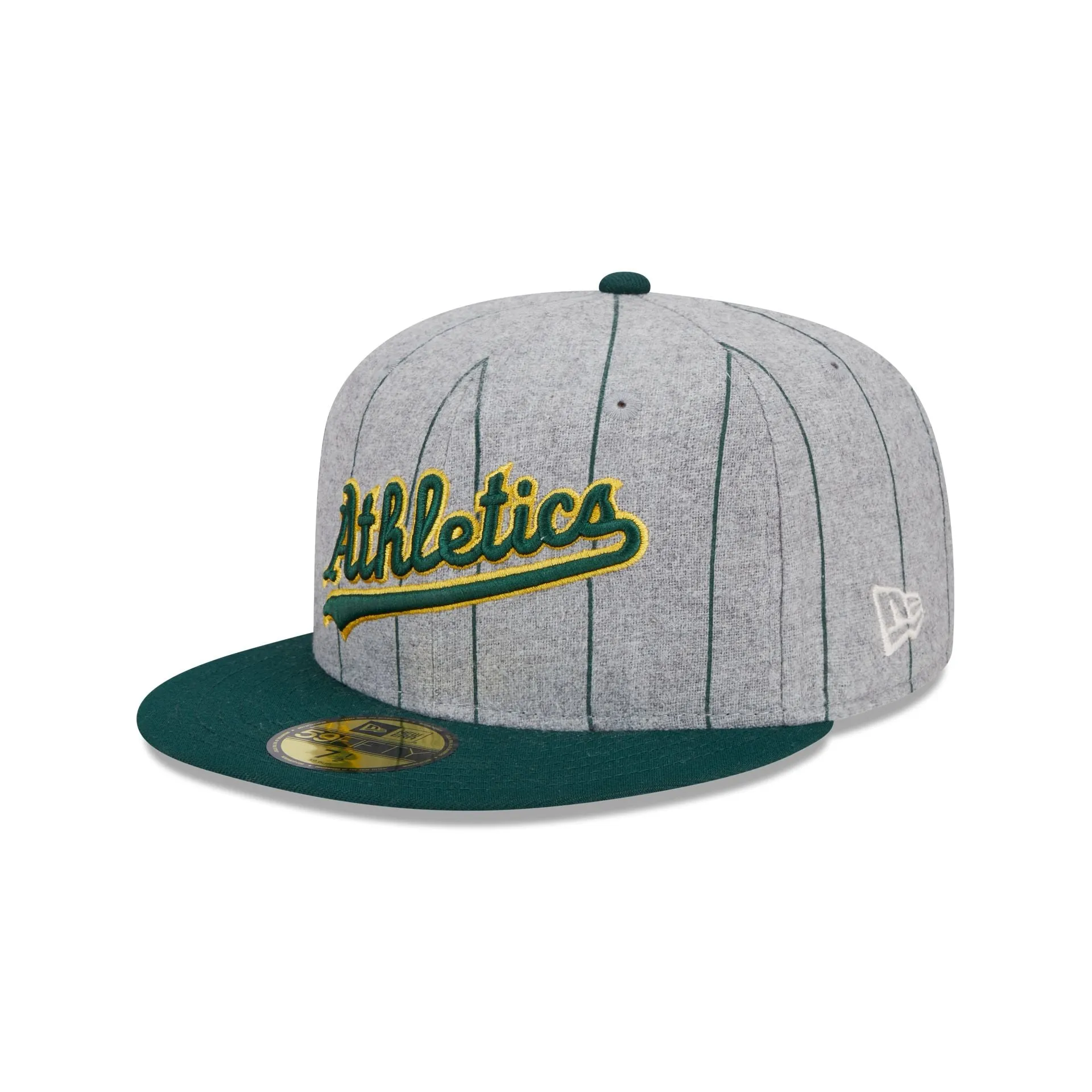 Oakland Athletics Heather Pinstripe 59FIFTY Fitted Hat sold by New Era