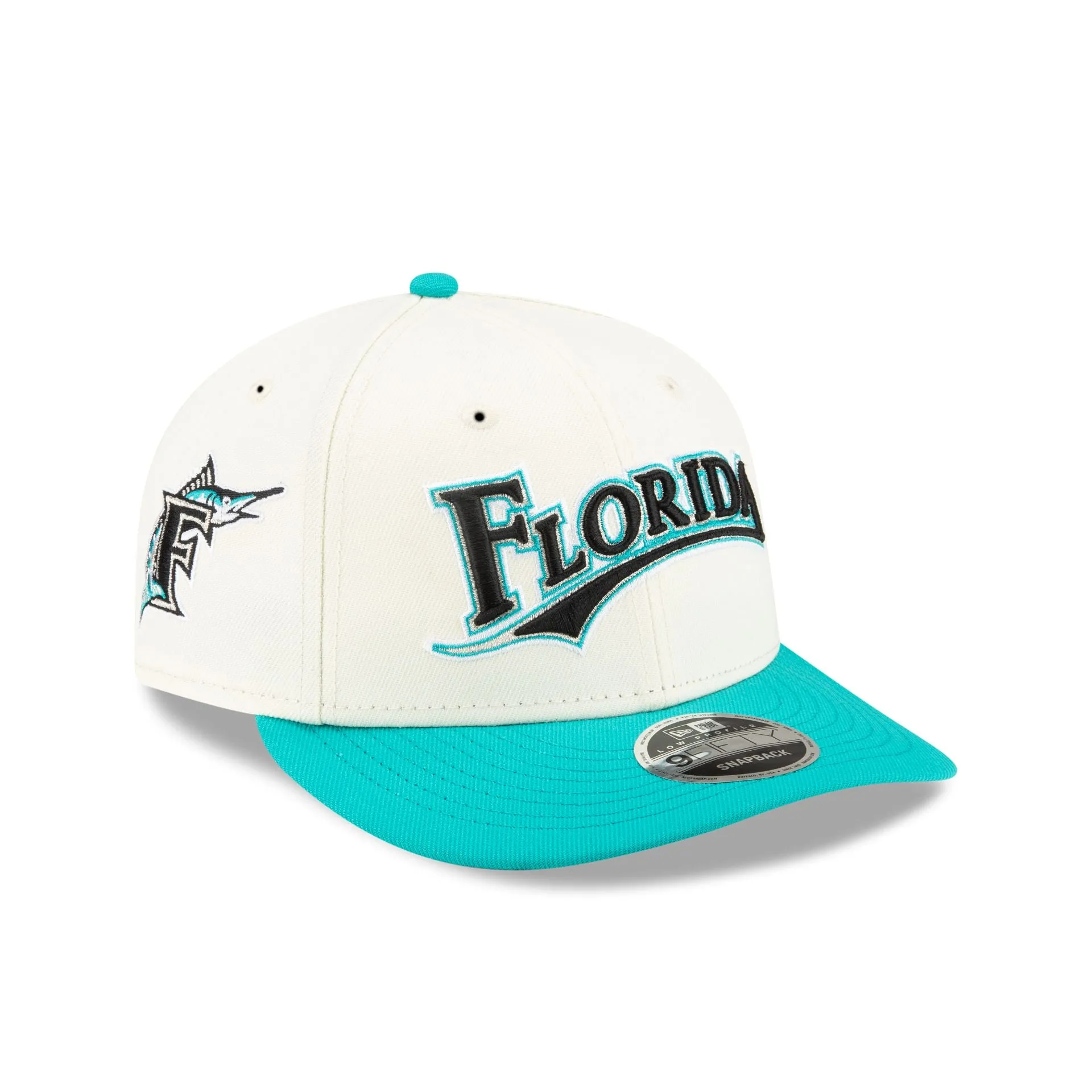 FELT X Miami Marlins Low Profile 9FIFTY Snapback Hat sold by New Era