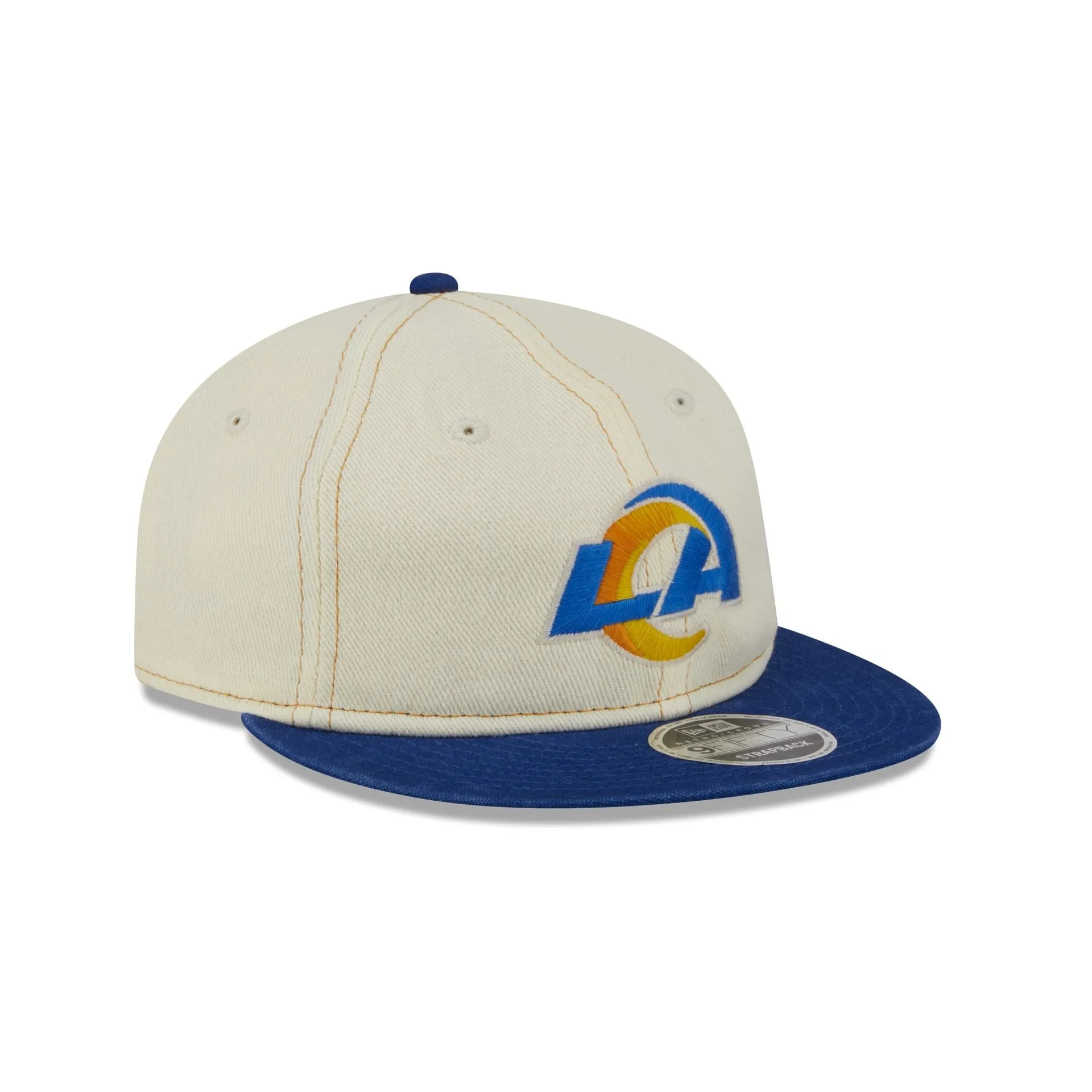Los Angeles Rams Chrome Denim Retro Crown 9FIFTY Adjustable Hat sold by New Era product image thumbnail 3