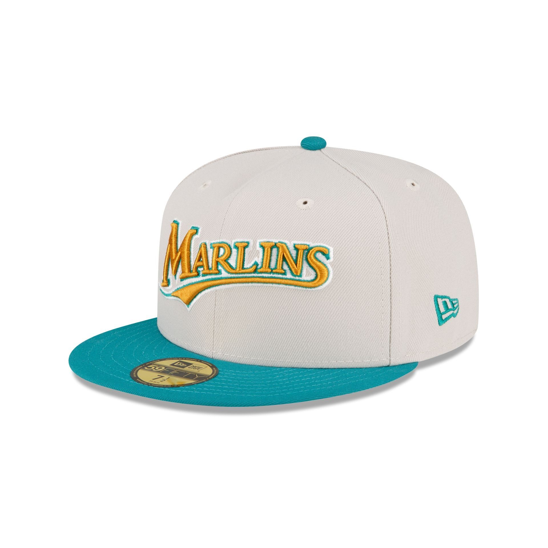 Just Caps Cadet Blue Miami Marlins 59FIFTY Fitted Hat sold by New Era product image thumbnail 3