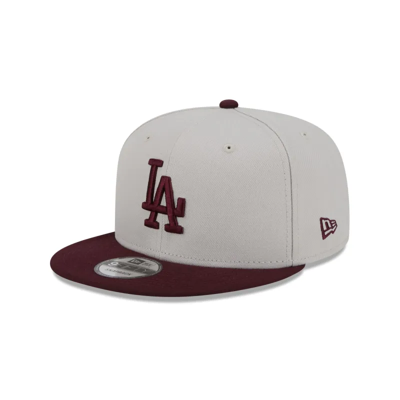 Los Angeles Dodgers Mauve Visor 9FIFTY Snapback Hat made by New Era