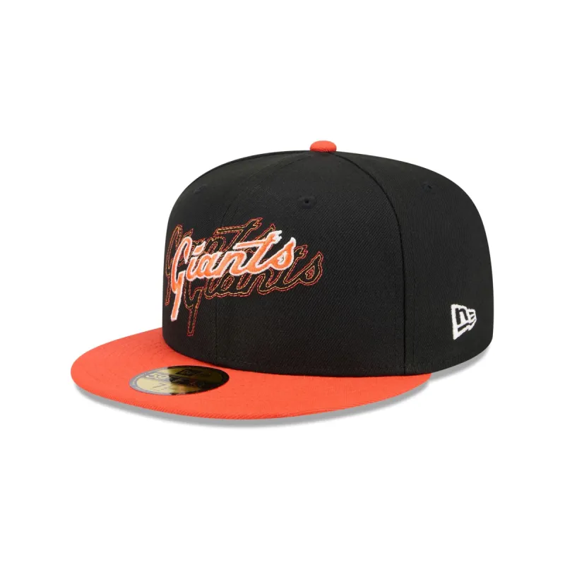 San Francisco Giants Shadow Stitch 59FIFTY Fitted Hat sold by New Era