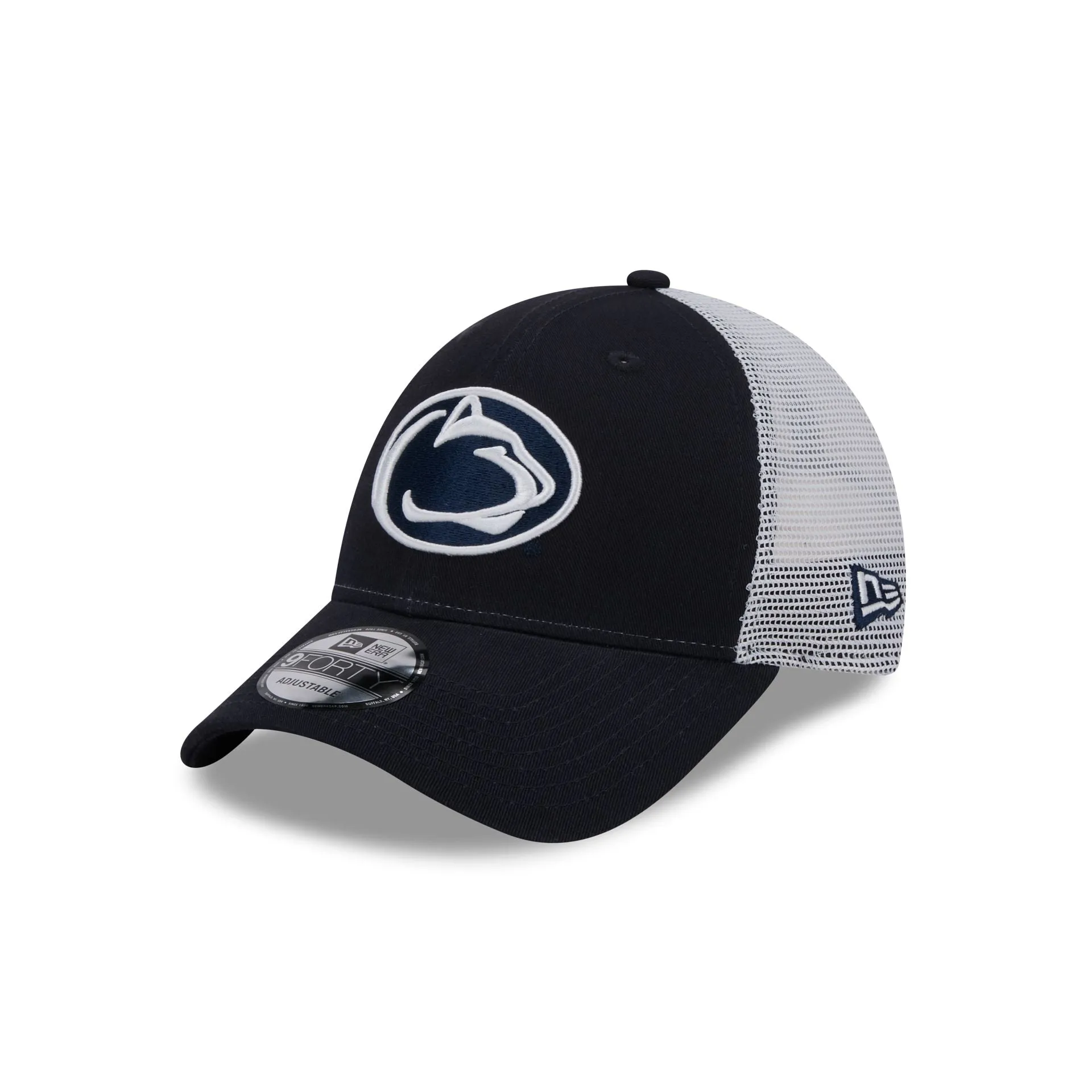 Penn State Nittany Lions Navy 9FORTY Trucker Hat sold by New Era