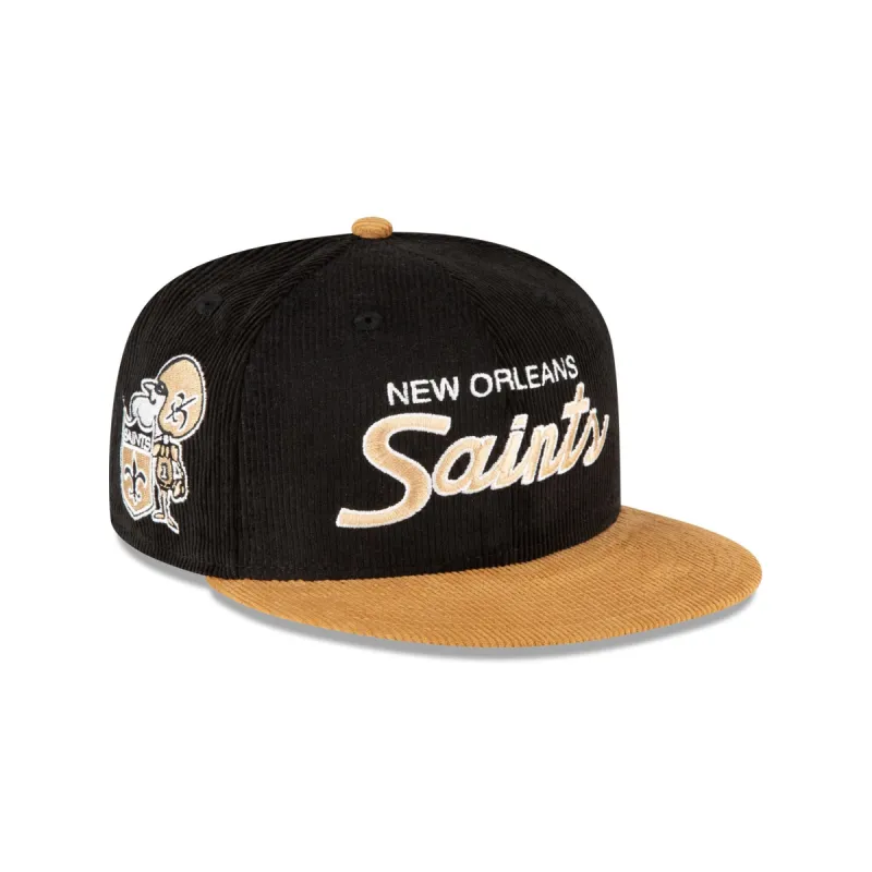 Just Caps Team Cord New Orleans Saints 59FIFTY Fitted Hat sold by New Era