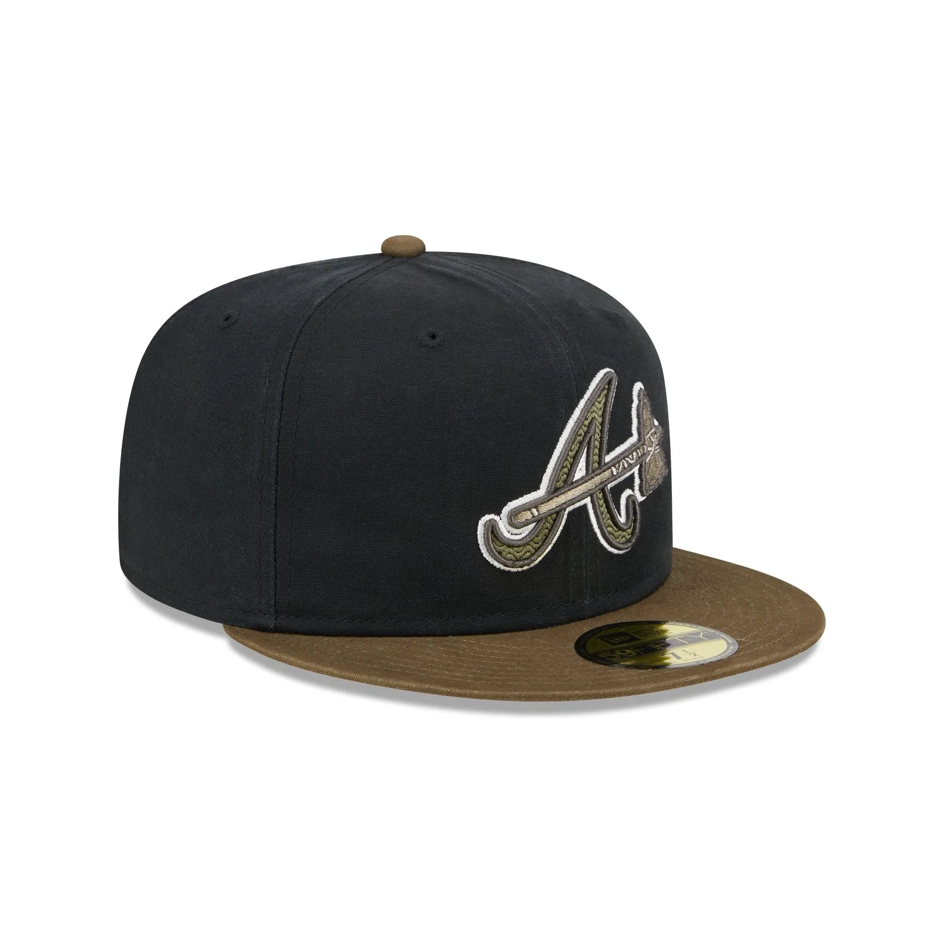 Atlanta Braves Quilted Logo 59FIFTY Fitted Hat sold by New Era product image thumbnail 3