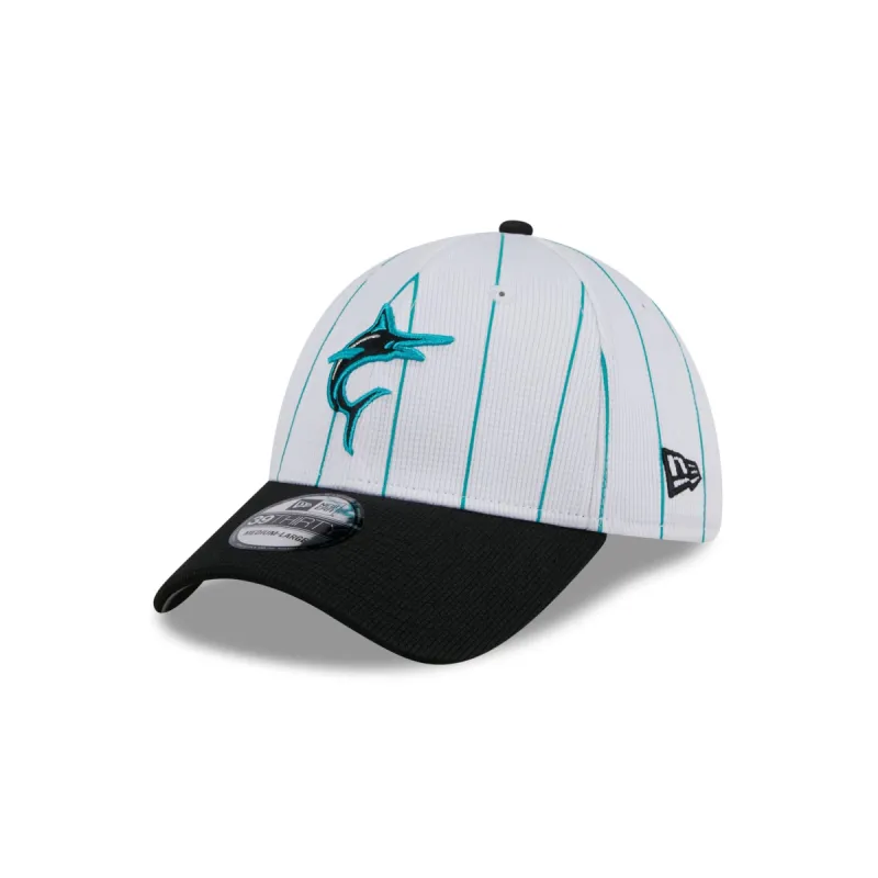 Miami Marlins 2024 Batting Practice 39THIRTY Stretch Fit Hat sold by New Era